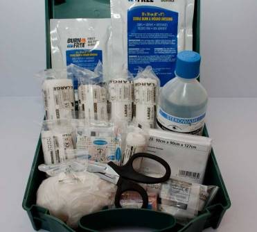 First Aid Kit 1 - 10 persons (with Burns & Eye Wash)
